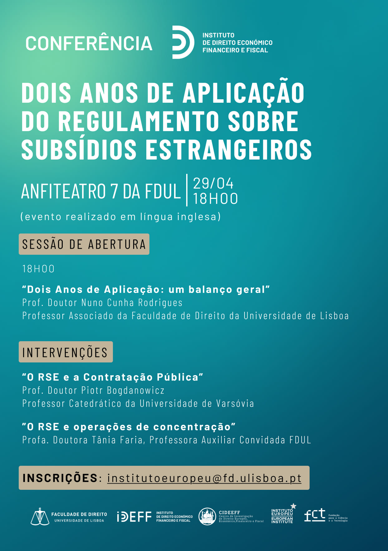 Cartaz 2 anos de aplicação RSE