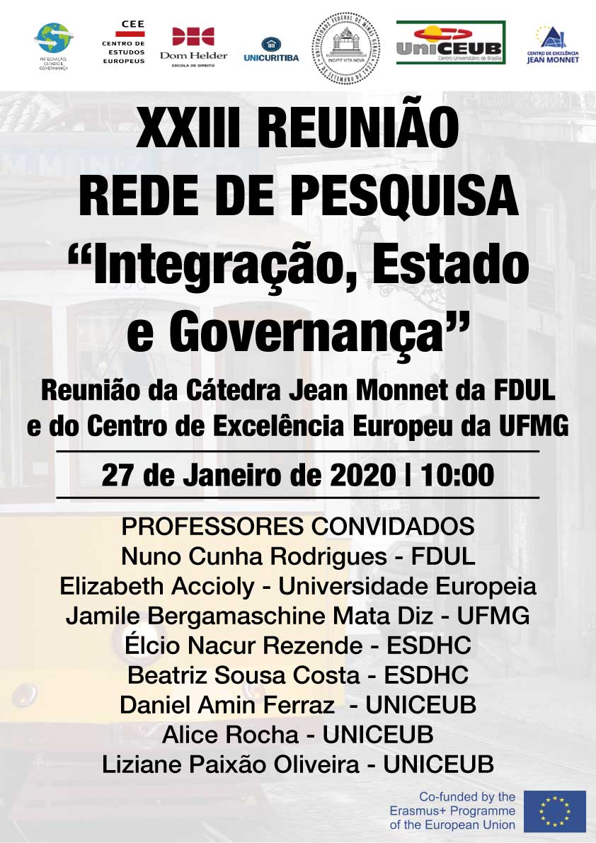 Cartaz REUNIÃO REDE DE PESQUISA Integração Estado e Governança